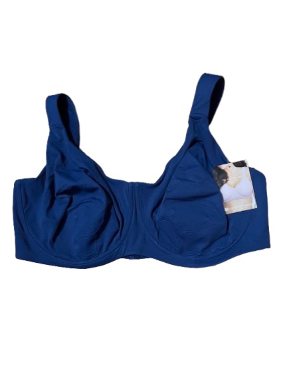 NWT Comfort Choice The Petal Boost Blue Supportive Full-Coverage Bra Size 48DD